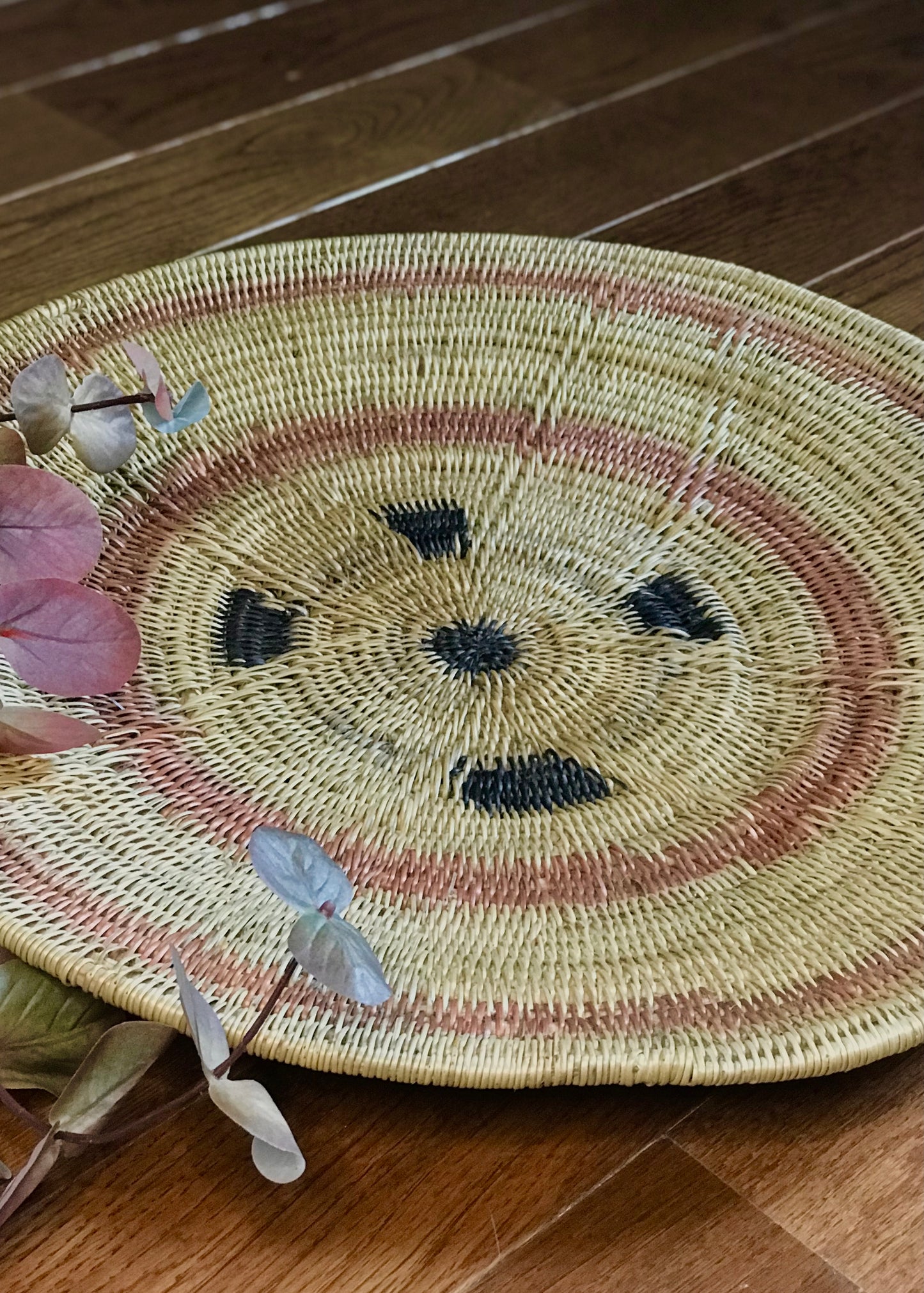 Peach & Black Makenge Root Wedding Baskets