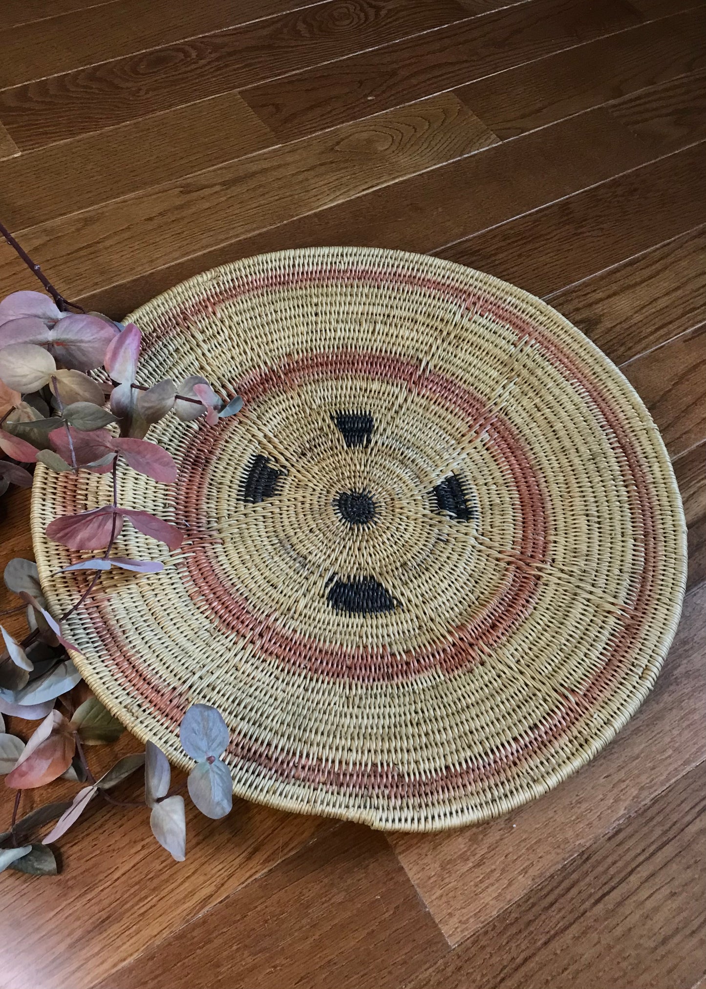 Peach & Black Makenge Root Wedding Baskets