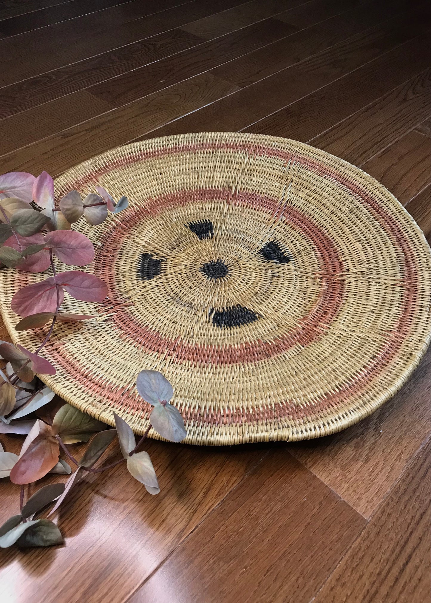 Peach & Black Makenge Root Wedding Baskets